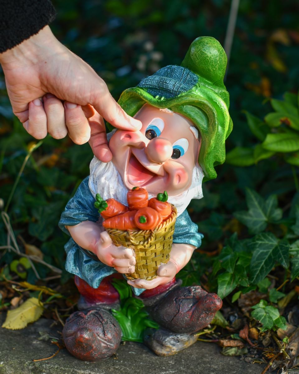 Scale image of colourful outdoor gnome statue