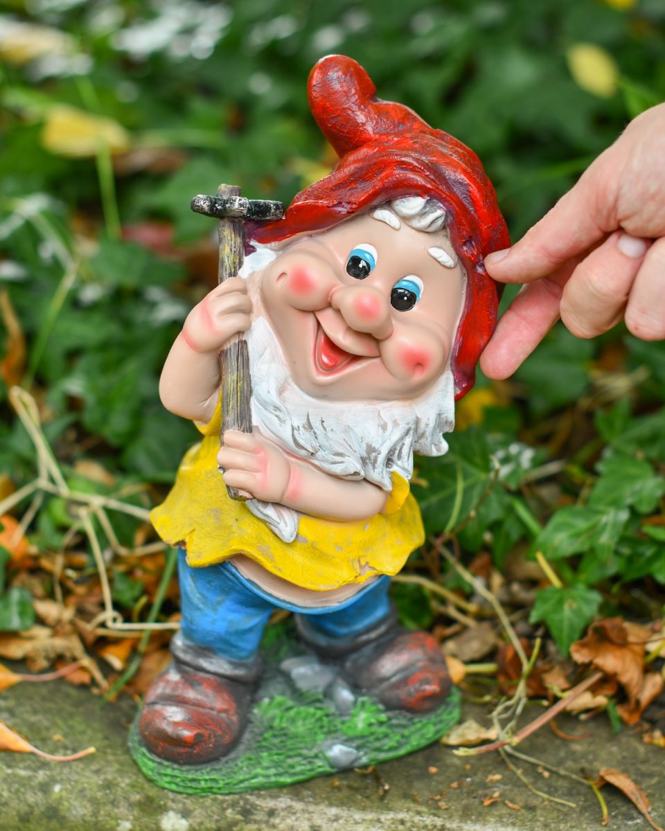 Scale image of colourful gnome ornament