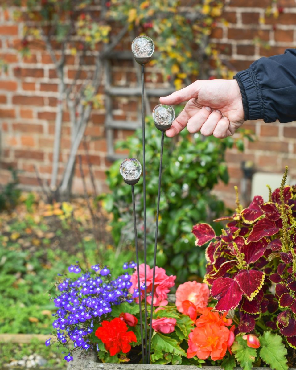 Scale image of suncatcher plant pot stake