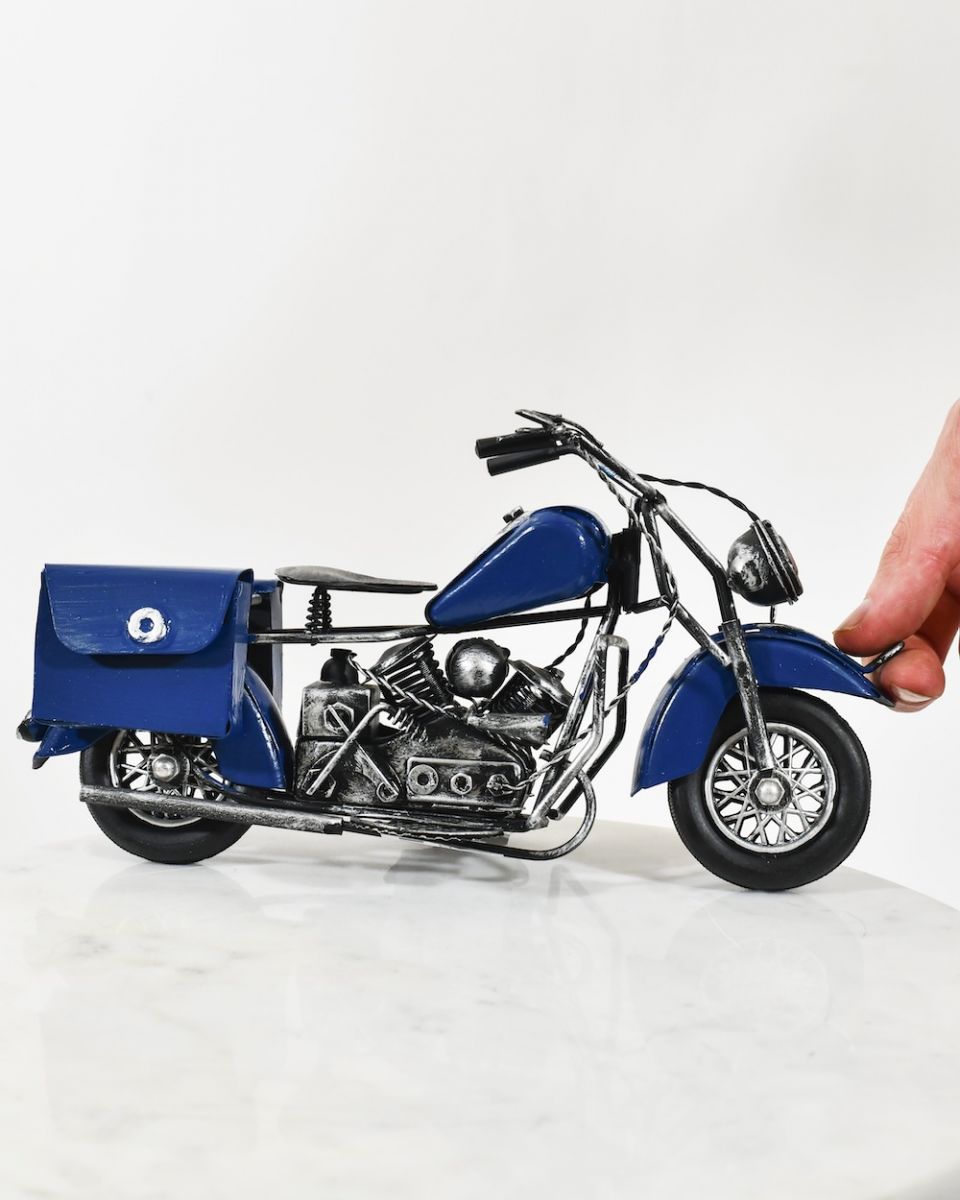 Scale image of industrial motorbike sculpture Scale image of industrial motorbike sculpture