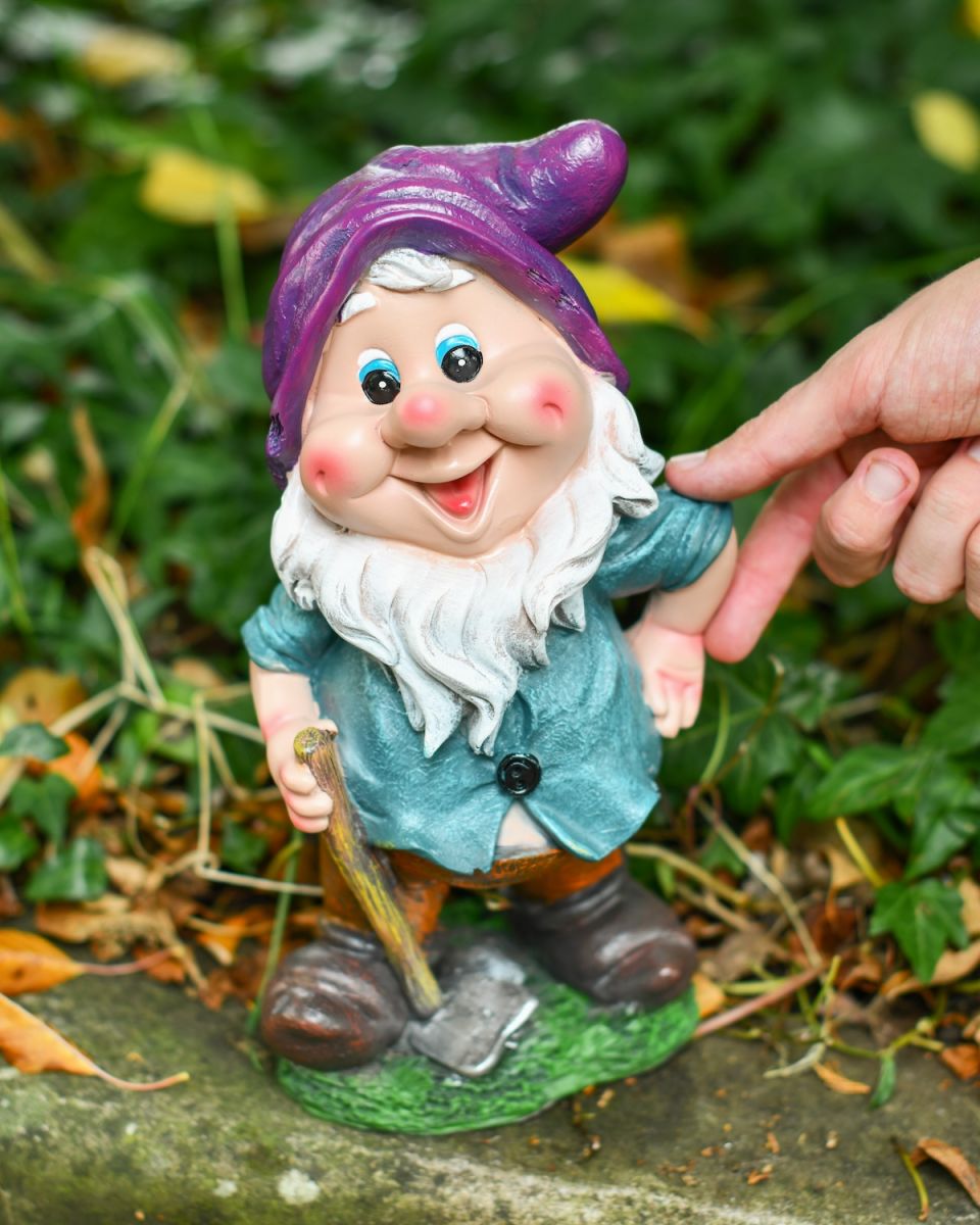 Scale image of colourful gnome ornament