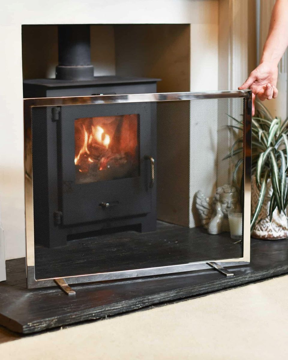 Scale Shot of "Rotherington" Polished Stainless Steel Guard