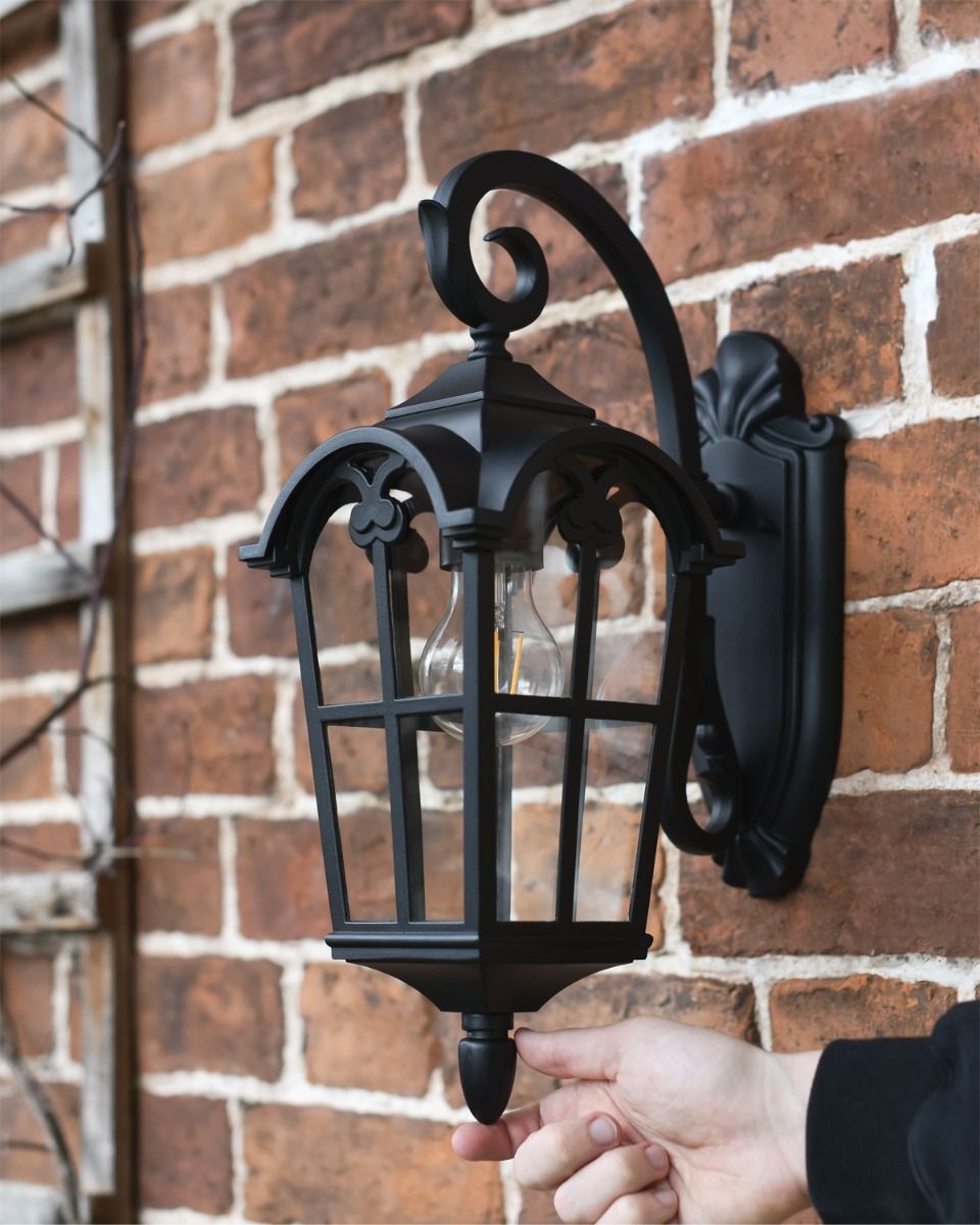 Scale Shot of Traditional Wall Lantern 