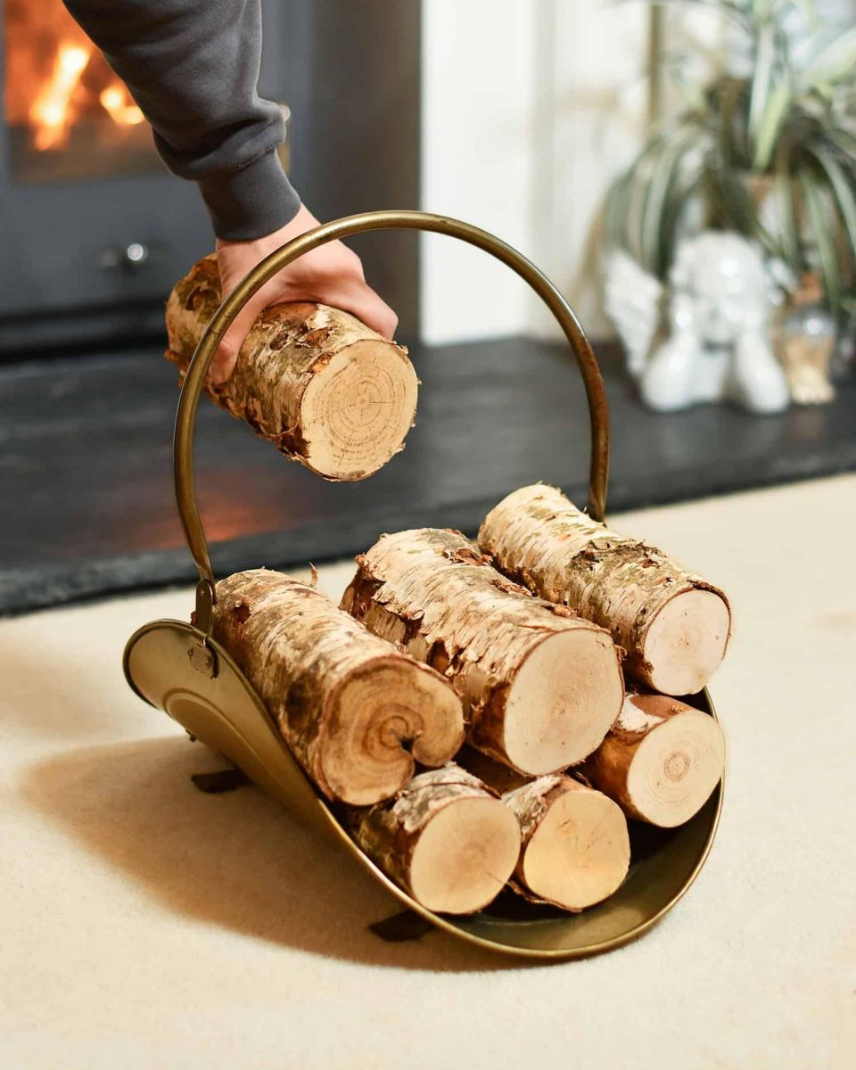 Scale Shot of “Houghton Avenue” Antique Style Log Holder