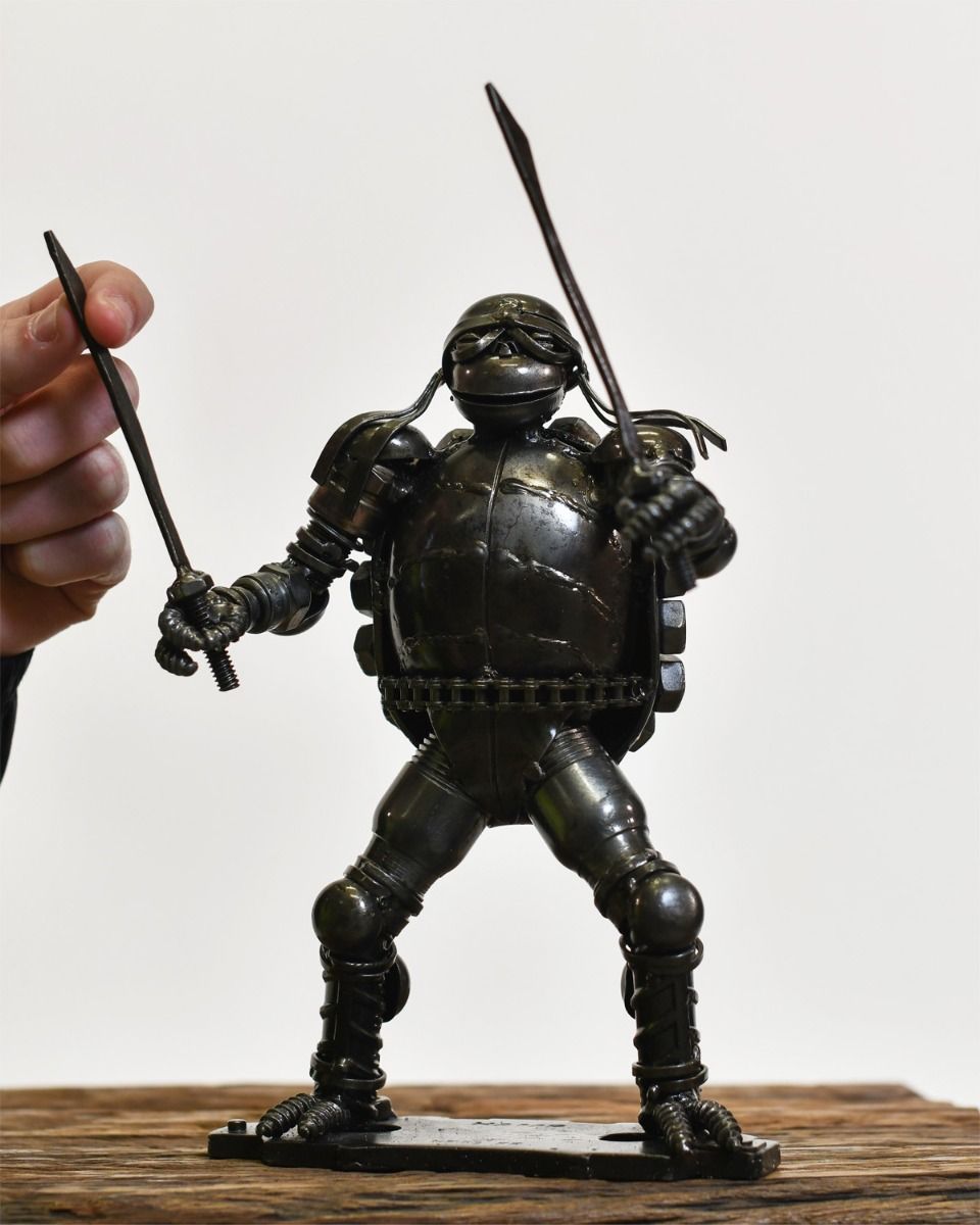 Scale Shot Ninja Scrap Metal Reptile Ornament 