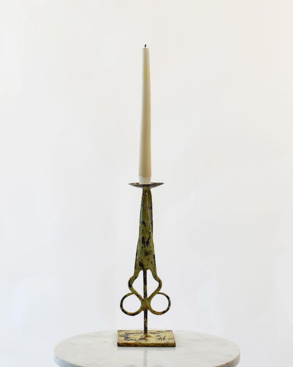 Recycled Iron Scissors Candlestick Recycled Iron Scissors Candlestick