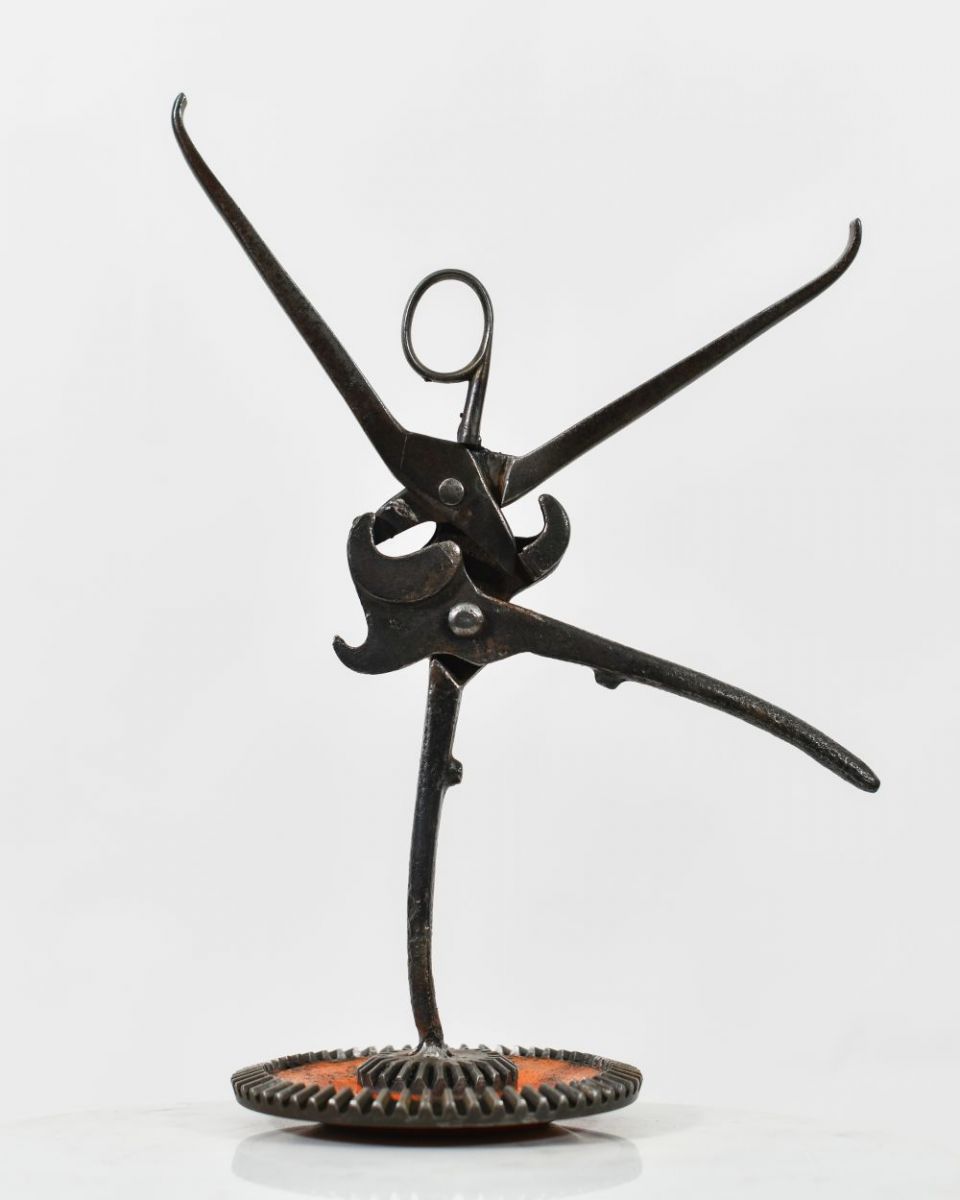 Scrap Metal Ballerina Sculpture Scrap Metal Ballerina Sculpture