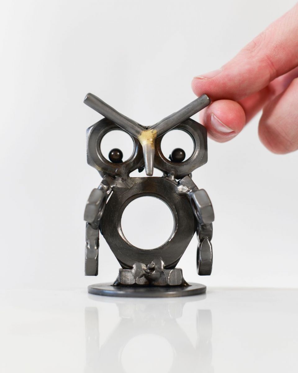 Scale image of Owlet Scrap Metal Sculpture