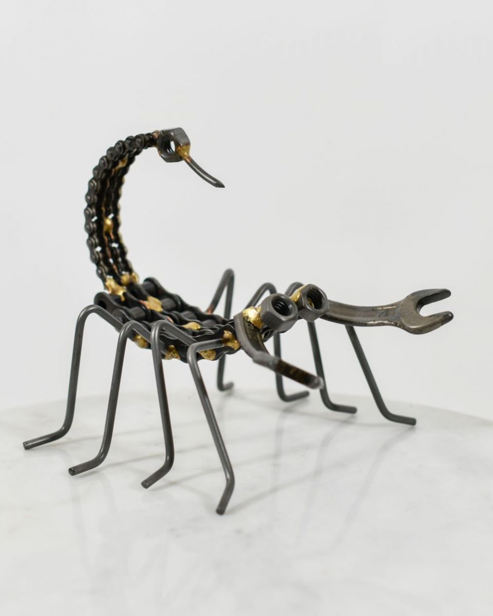 "Skorpios" The Scorpion Scrap Metal Sculpture