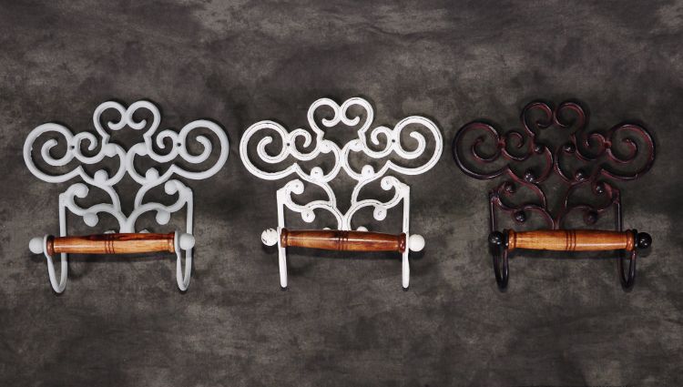 "Amelia Jayne" Scroll design toilet roll holder