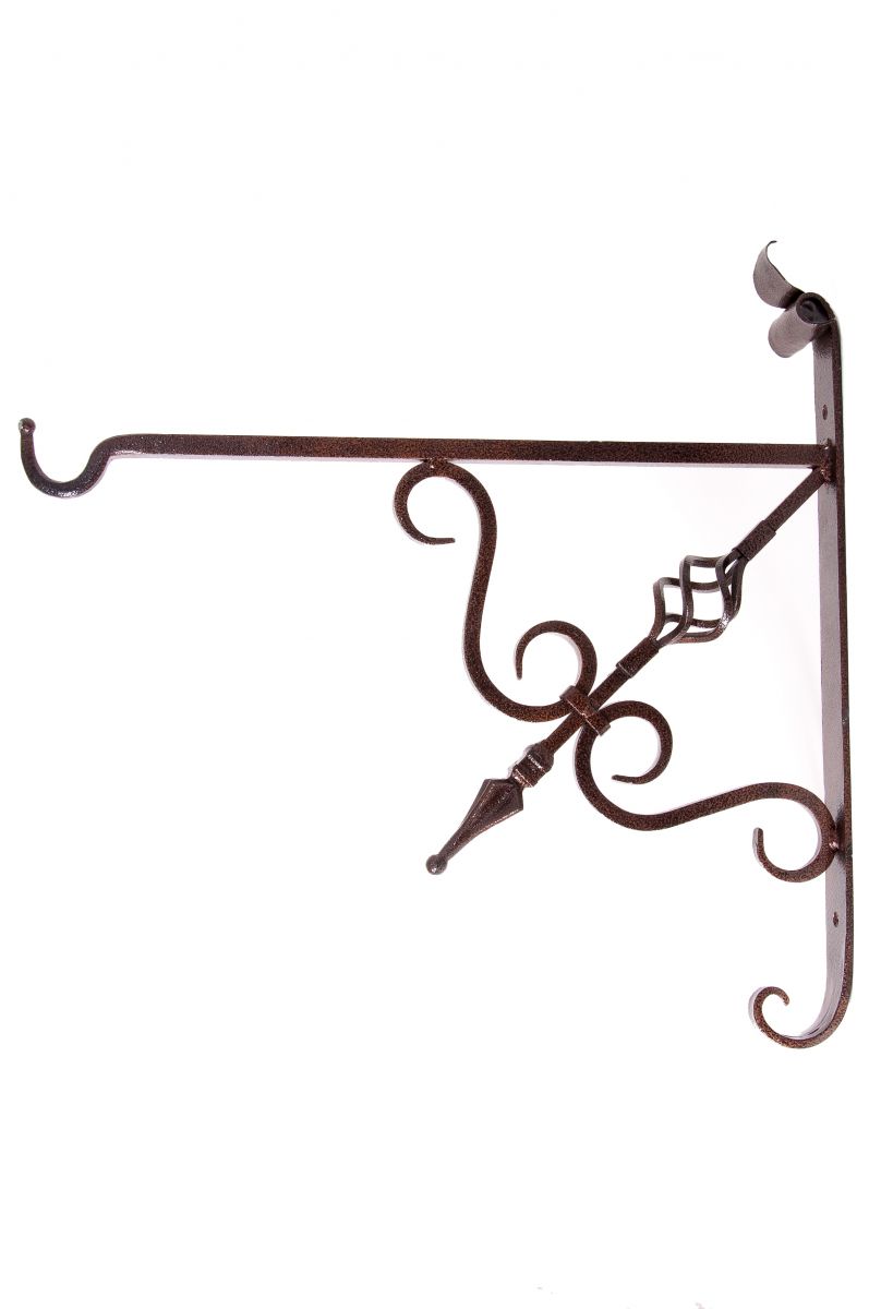  Scroll Effect Single Basket Hanging Basket Bracket For Lamp Posts