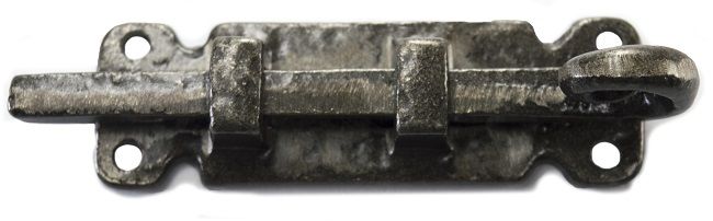 "Landrock Foundry" Scroll Style Iron Door Bolt