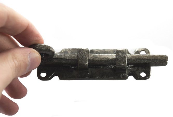 "Landrock Foundry" Scroll Style Iron Door Bolt
