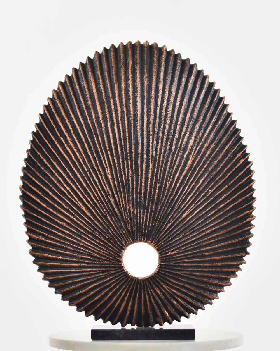 Seashell Inspired Cast Aluminium Home Sculpture main image