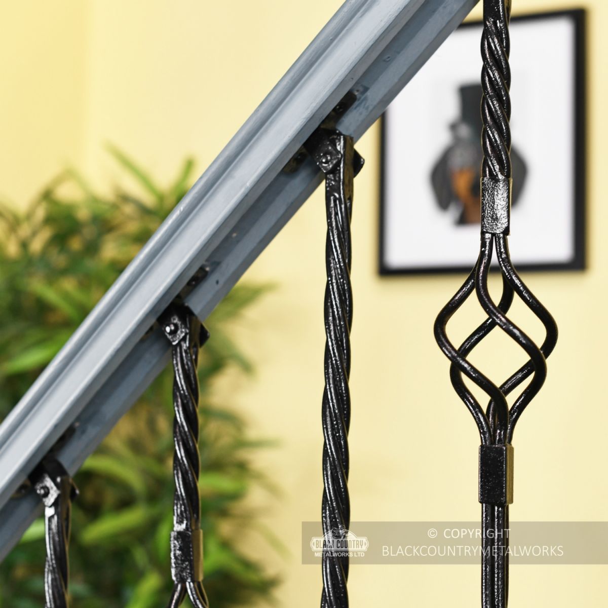 Set of 2 Grosvenor Rope Twist Stair Spindles - Pattern 1 Close Up