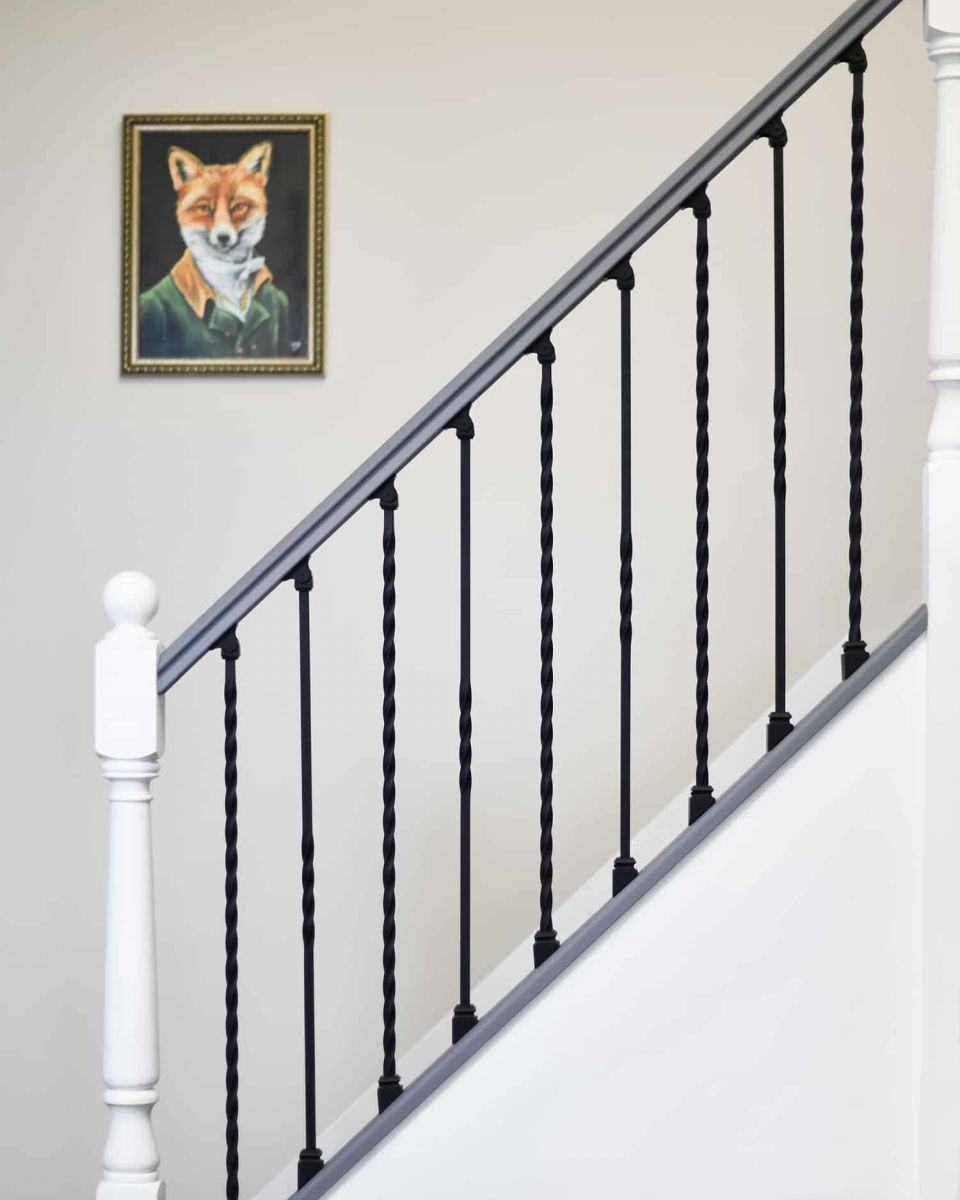  Matte Black "Enfield" Steel Stair Spindles
