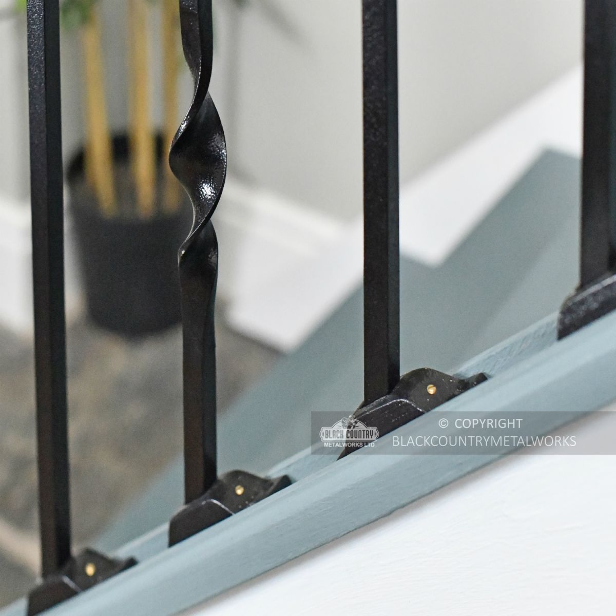 Single Twist Stair Spindle With Close Up