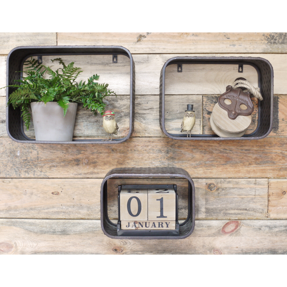 Set of 3 Industrial Shelves in Use Set of 3 Industrial Shelves in Use