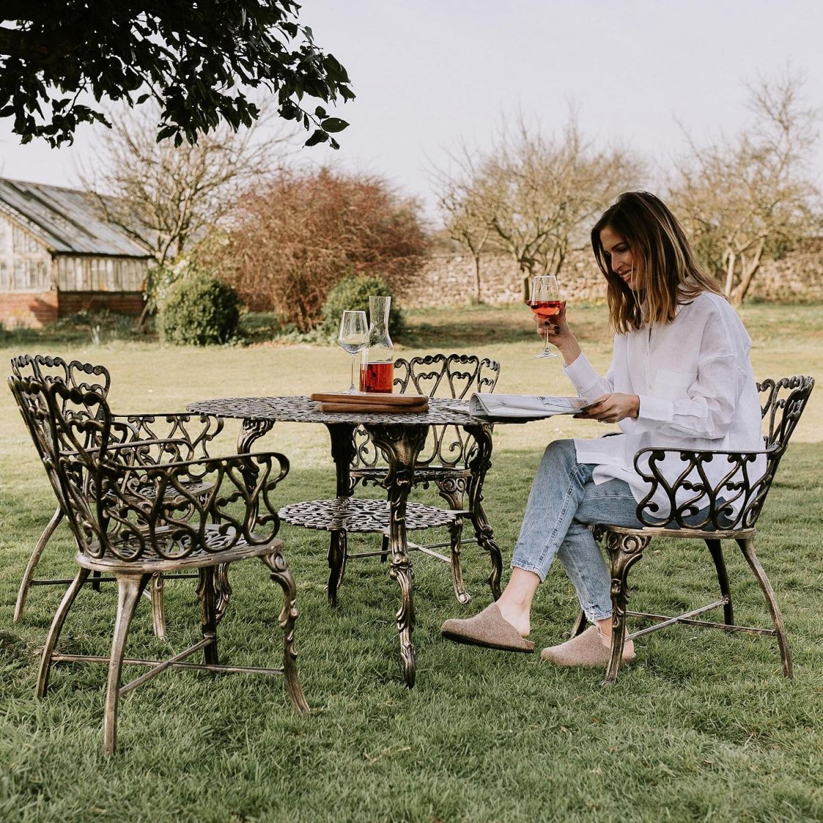 Four Seater & Table Dining Set 