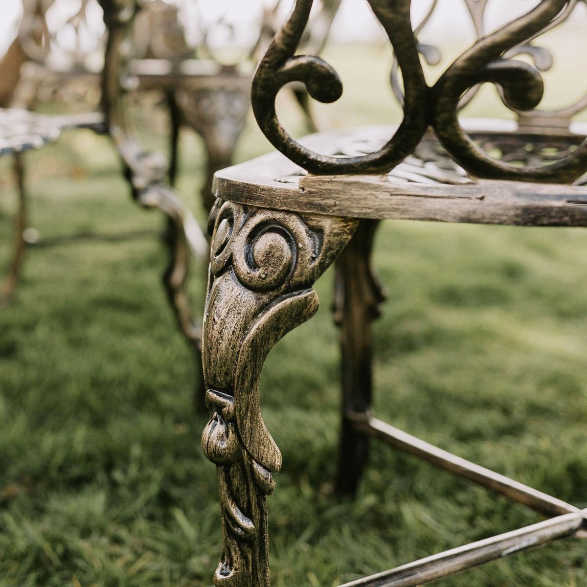 Close up of chair detailing 