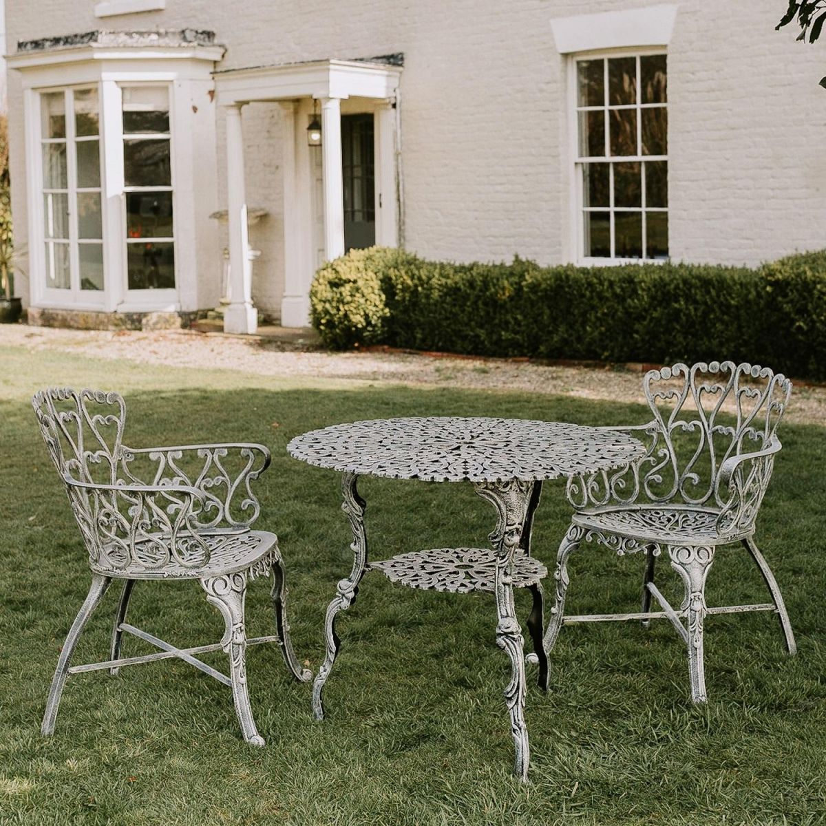 Antique Cream "Ascott" Table & Chair Set 
