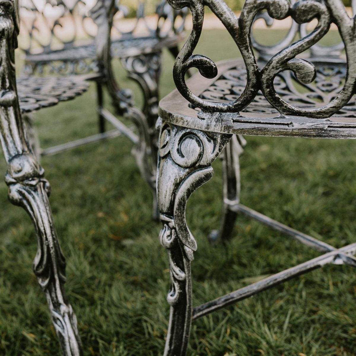 Close up of Antique Silver Chair Knuckle  Close up of Antique Silver Chair Knuckle