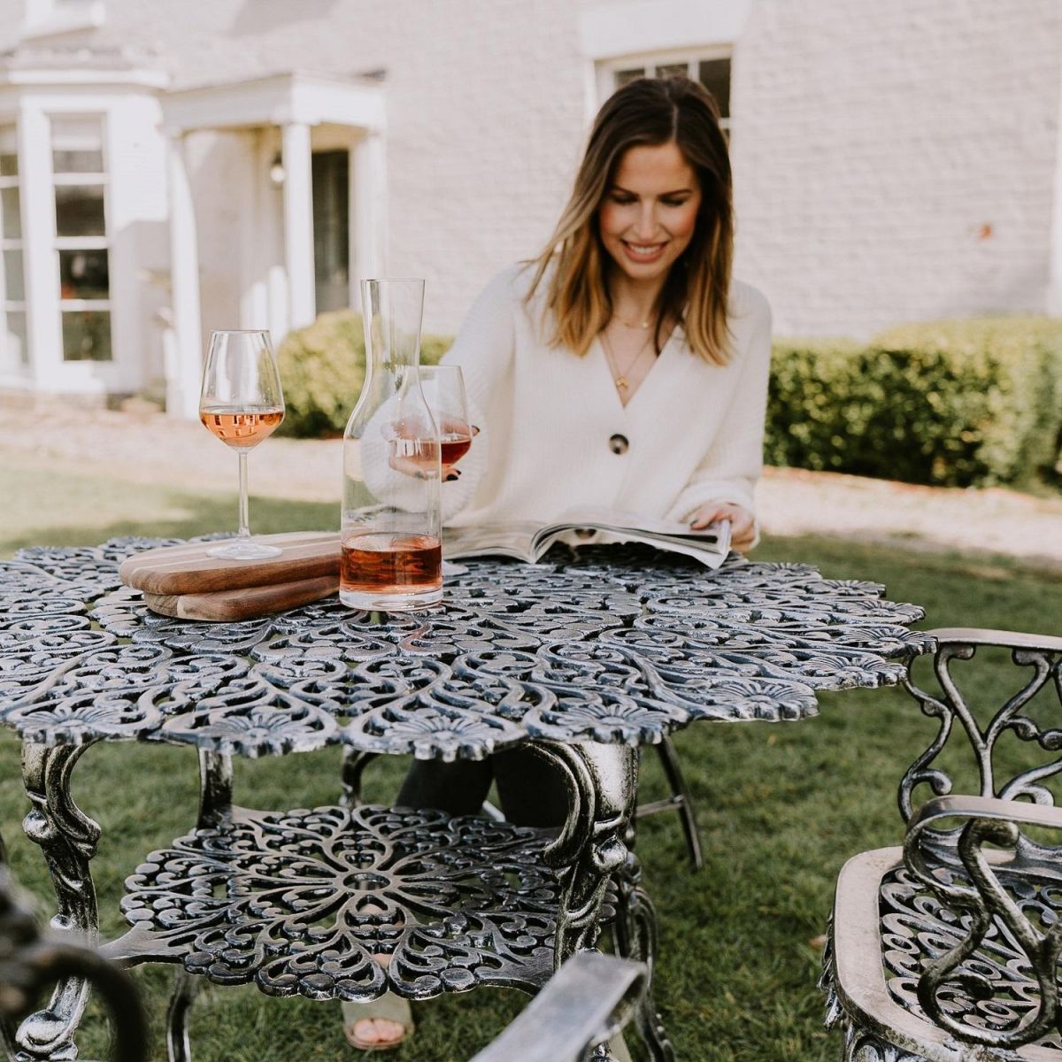 Antique Silver Dining Set in Full  Antique Silver Dining Set in Full