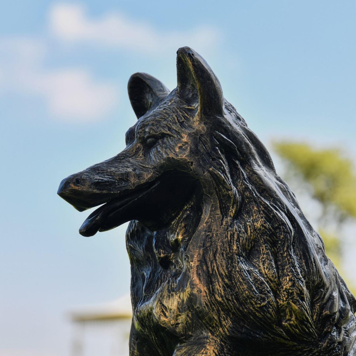 Sitting Fox Garden Sculpture 