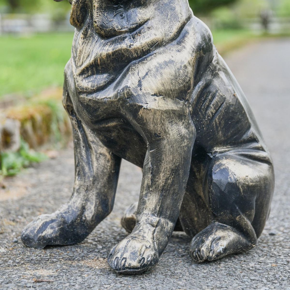 Close up of Bulldog Sculpture Legs  Close up of Bulldog Sculpture Legs