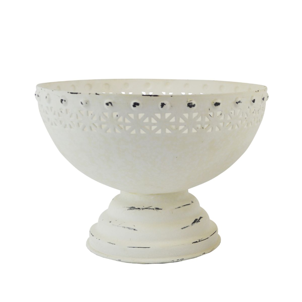 Shabby Chic White Fruit Bowl Shabby Chic White Fruit Bowl