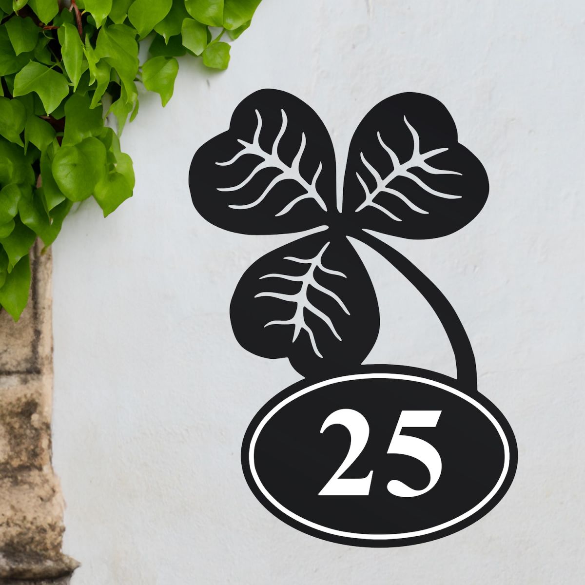 Shamrock House Number Sign Shamrock House Number Sign