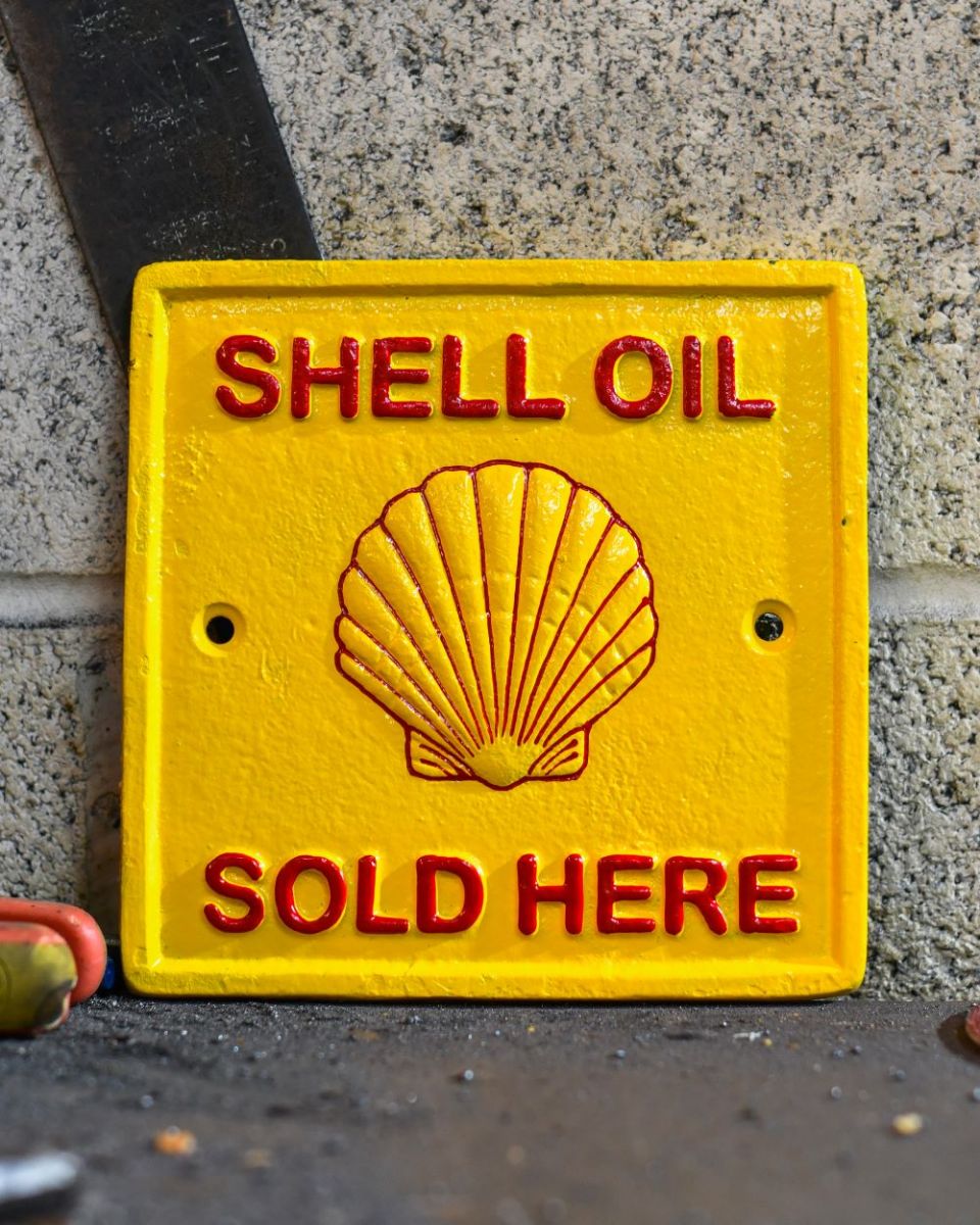 Shell Oil Vintage Style Cast Iron Sign