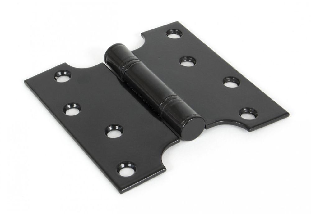 Short Midnight Black Parliament Hinge Pair