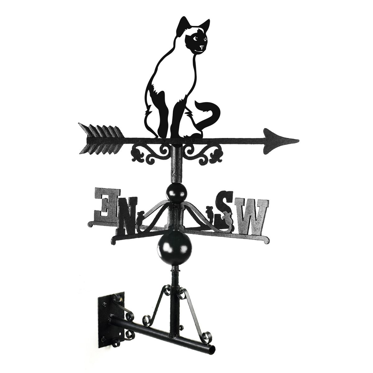 Siamese Cat Weathervane Created from Cast Iron Siamese Cat Weathervane Created from Cast Iron
