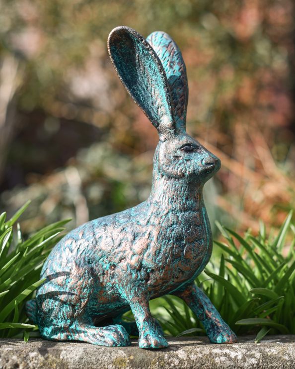 Cast Aluminium "Clover" The Sitting Rabbit Garden Sculpture