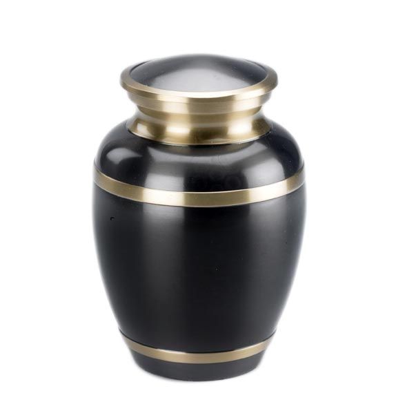 Silver and Gold Memorial Urn 