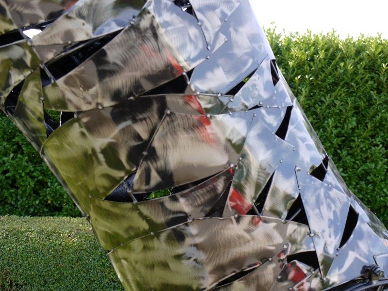 “Wild Stallion” Silver Metal Horse Sculpture  “Wild Stallion” Silver Metal Horse Sculpture