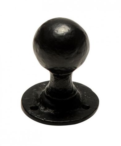 Simplistic Cast Iron Round Door Knobs