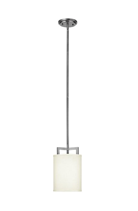 "Hollinbrook Park" Simplistic Contemporary Ceiling Light With Cream Drum Shade
