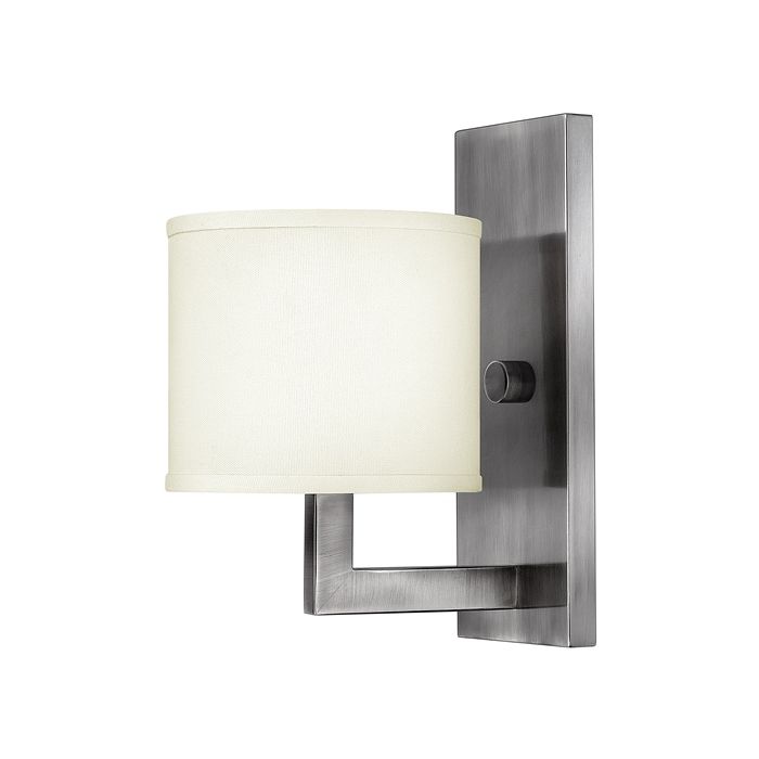 "Holmark House" Simplistic Contemporary Wall Light With Cream Shade "Holmark House" Simplistic Contemporary Wall Light With Cream Shade