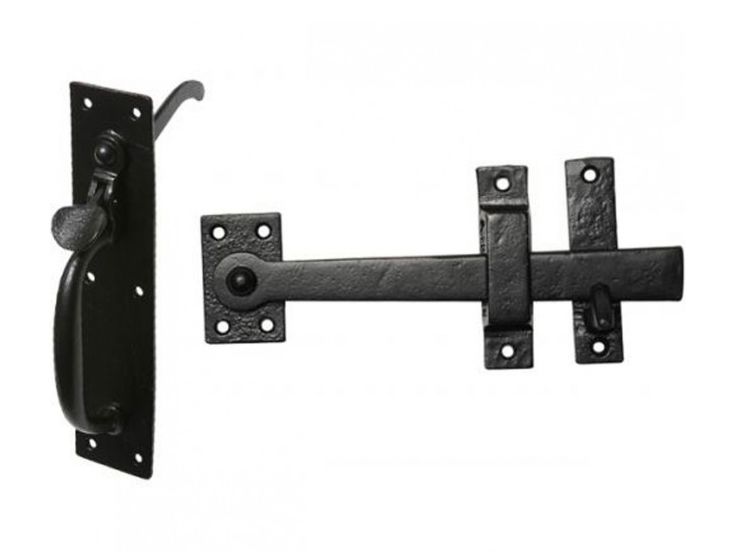 Simplistic Iron Door Latch Set