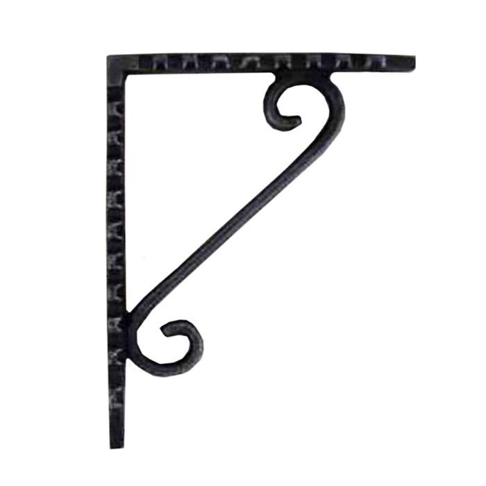 Simplistic Scrolled Iron Shelf Bracket 
