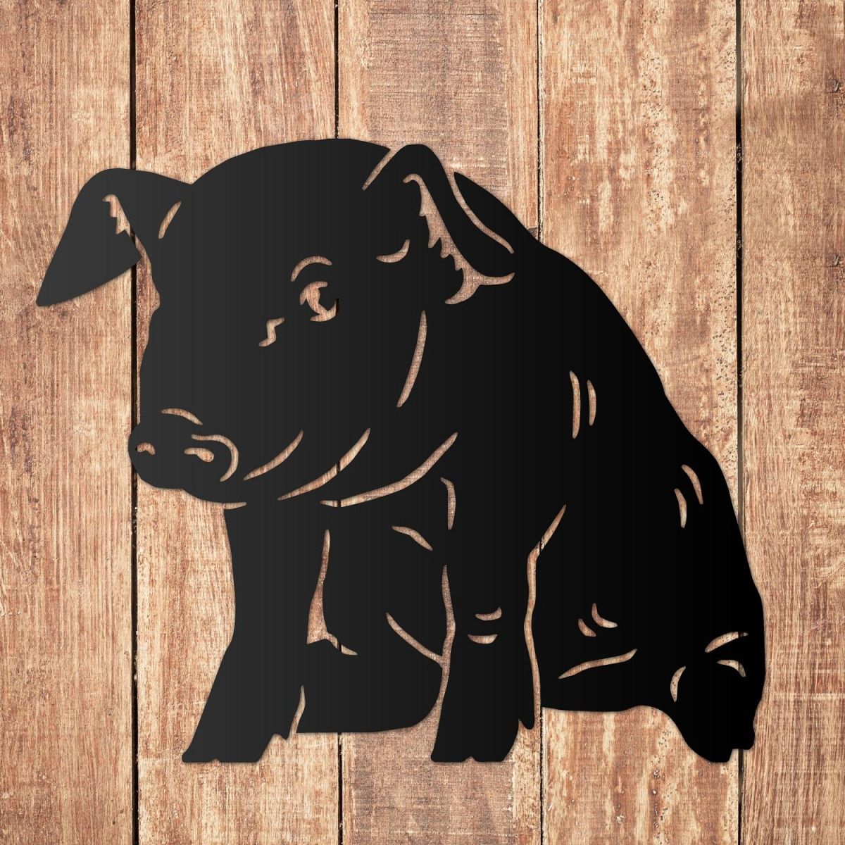 Sitting Piglet Wall Art 