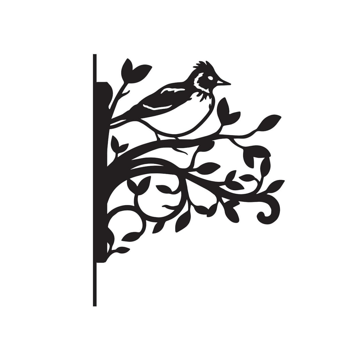 Close-Up of Skylark on Branches Steel Hanging Basket Bracket