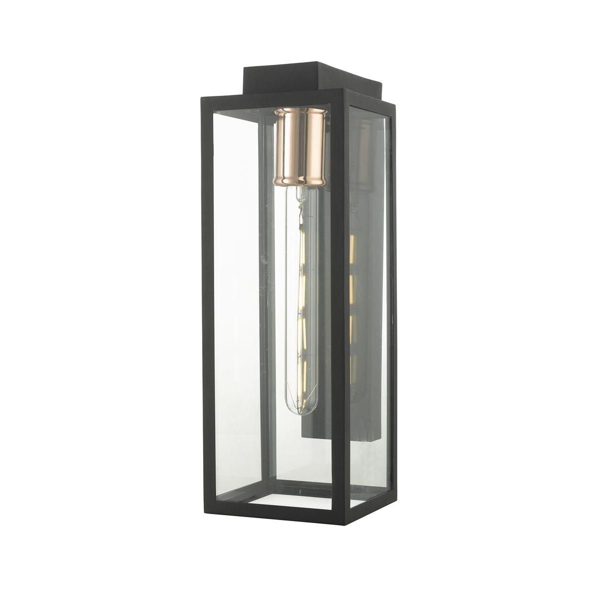 Skyscraper Outdoor Wall Light with a Copper Bulb Holder