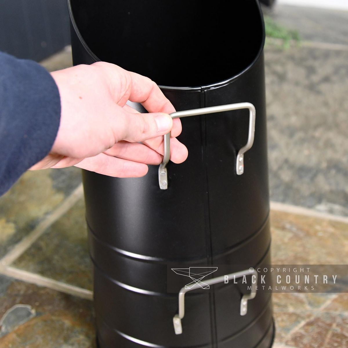 Handles to Scale on the Coal Hod