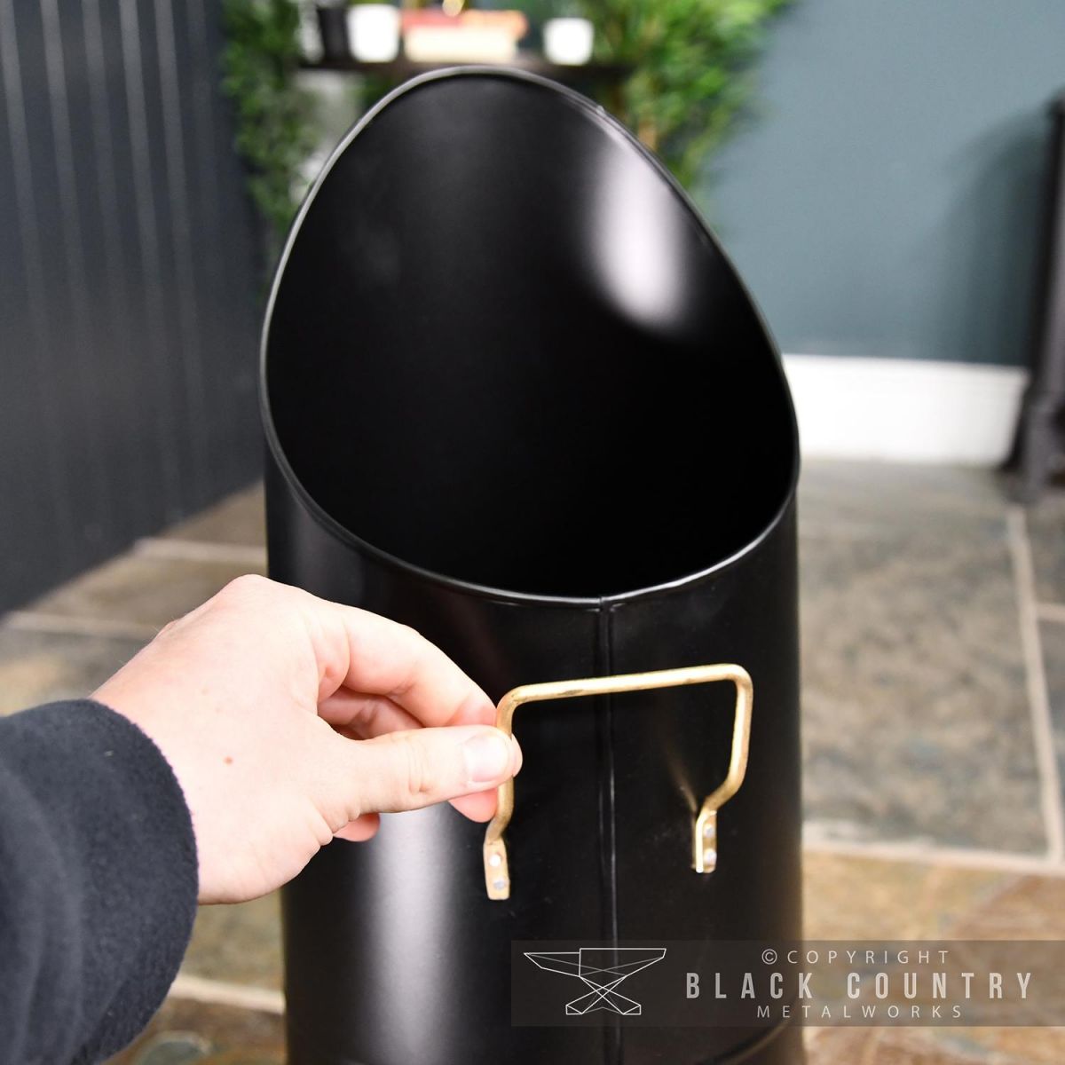 Handles to Scale on the Coal Hod