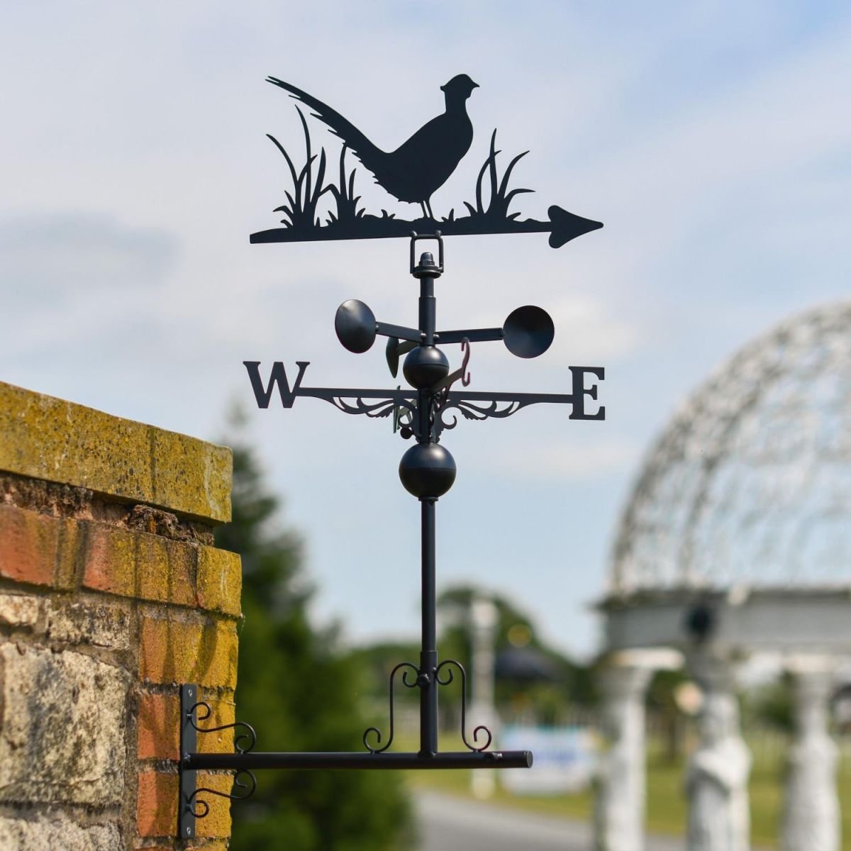 Slim Steel Pheasant Weathervane