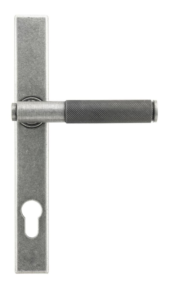 Slimline Pewter Lever Door Handle Front Slimline Pewter Lever Door Handle Front
