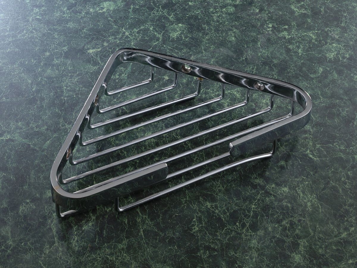 Small Chrome Corner Soap Basket